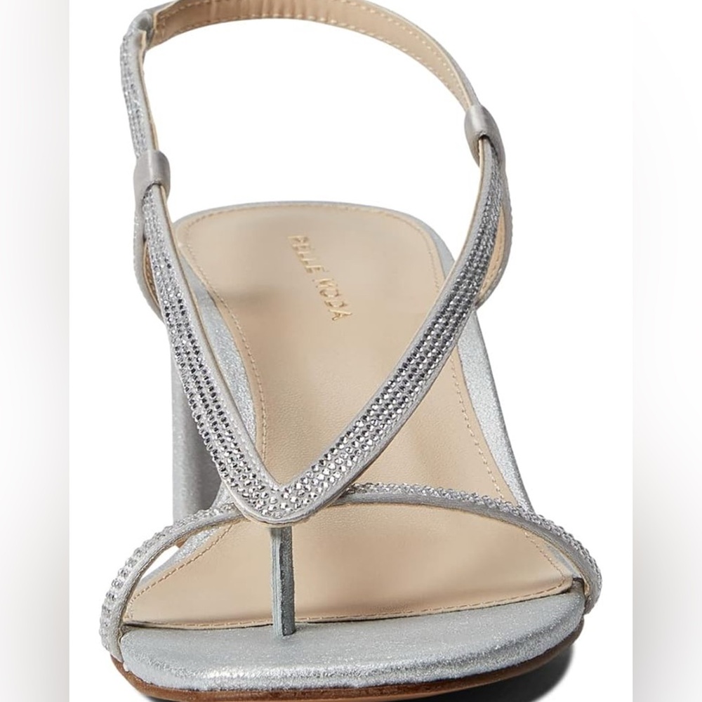 Pelle Moda‎ Silver Strappy Heels